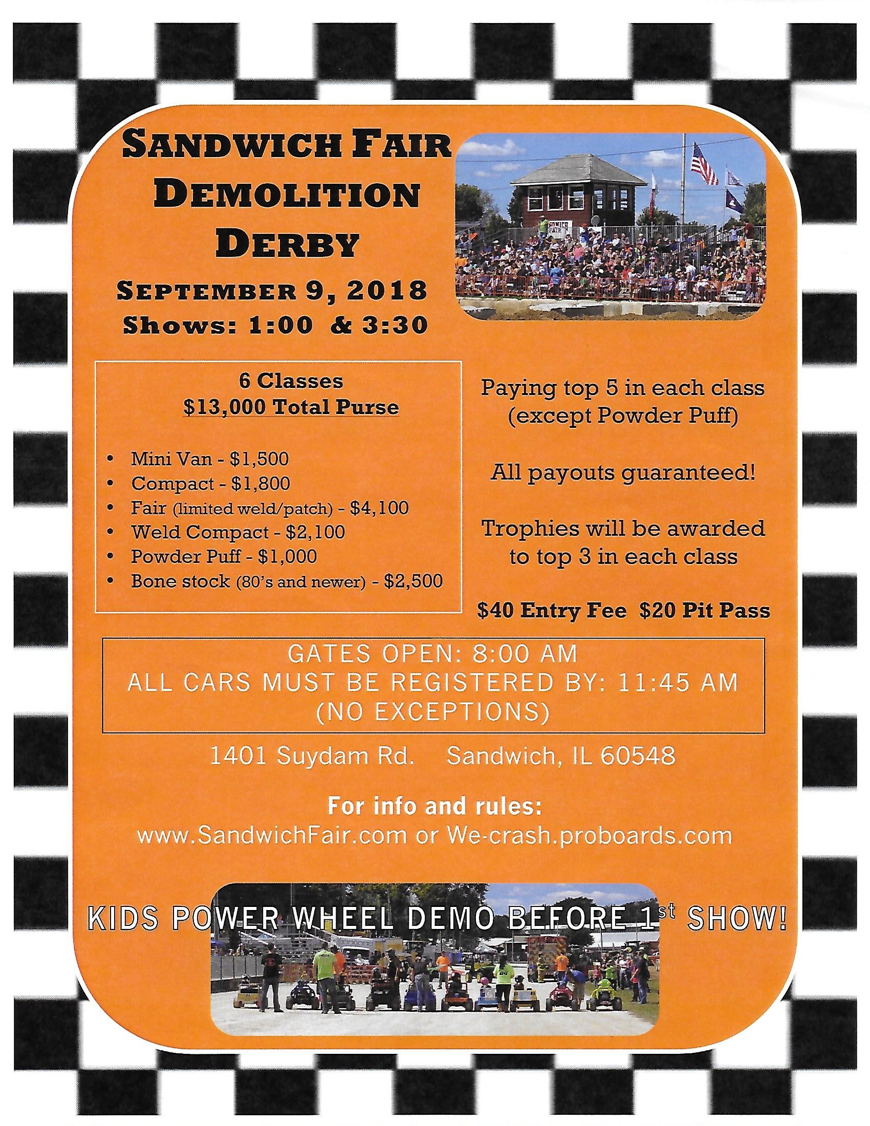 Tickets Sandwich Fair