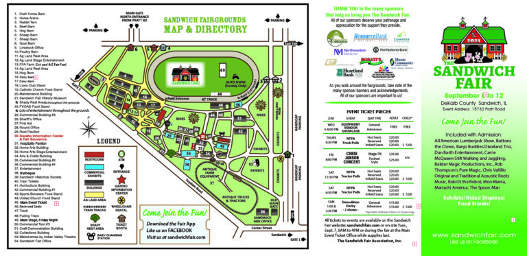 Fair Details/Schedule - Sandwich Fair